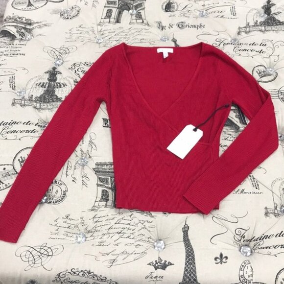 Leith Rib Wrap Sweater - Picture 2 of 5